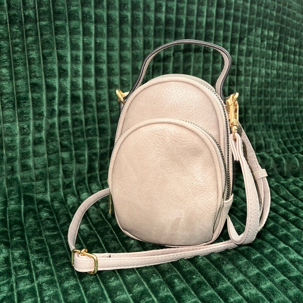 🚨‼️ EUC! Leather 2 Pocket Mini Backpack Crossbody​